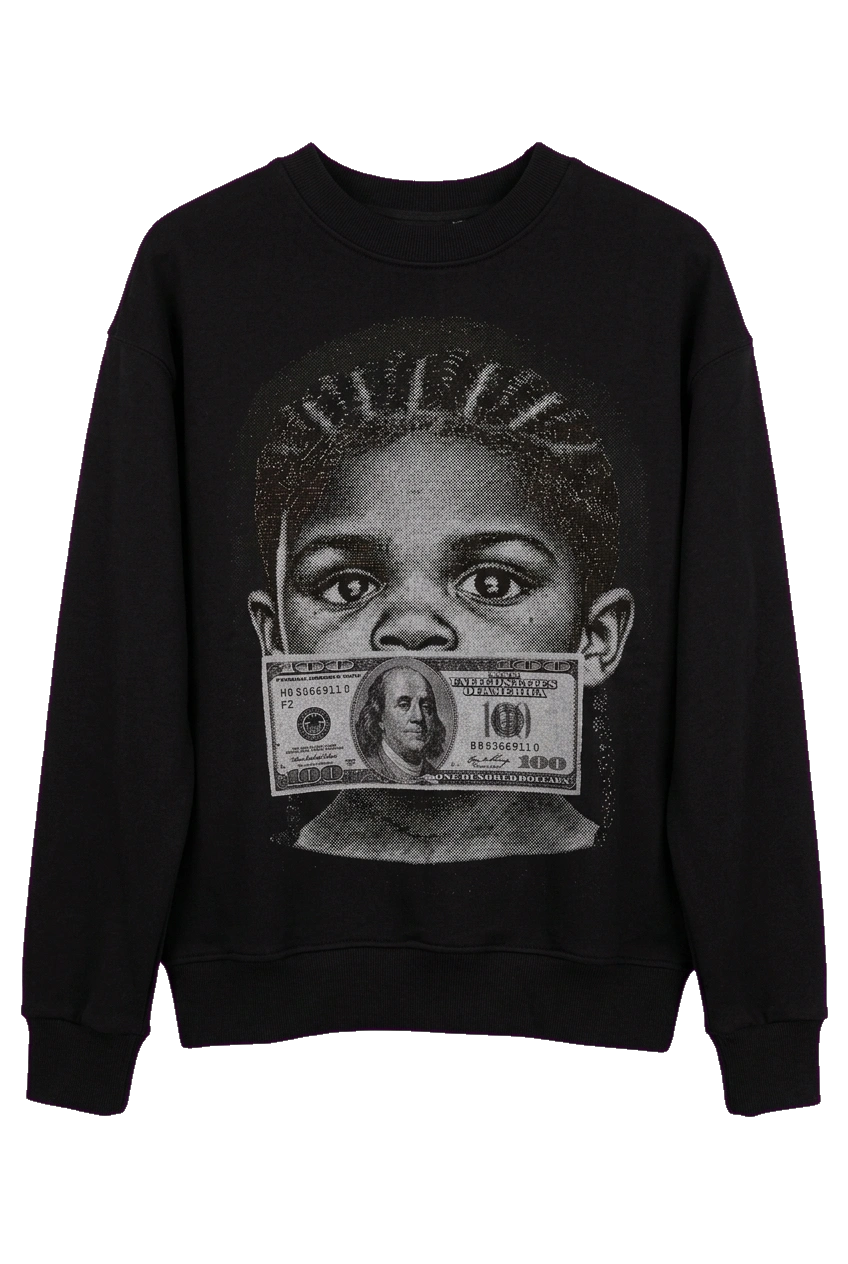 CHROME HARTS CREWNECKS hanging front view